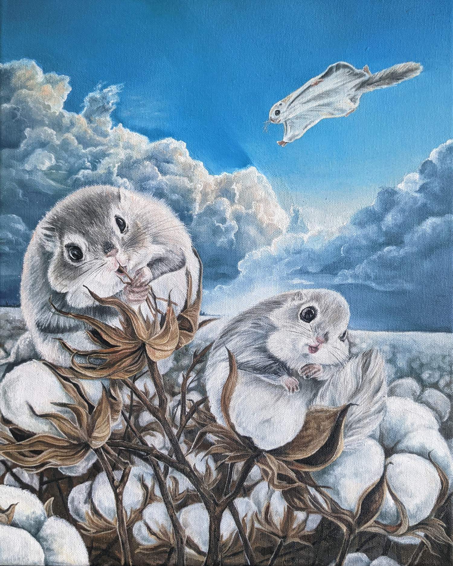 Marlou Jaspers Art - Prints - Flying Cotton